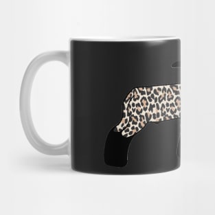 Cheetah Print Market Wether Lamb Silhouette 1 - NOT FOR RESALE WITHOUT PERMISSION Mug